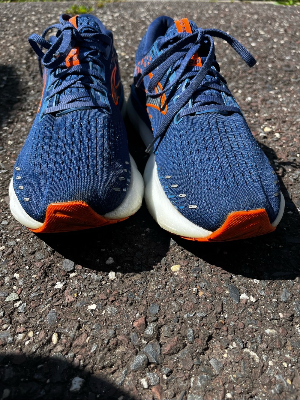 Brooks Men's Glycerin GTS Running Shoes - Navy & Orange - Picture 6 of 13